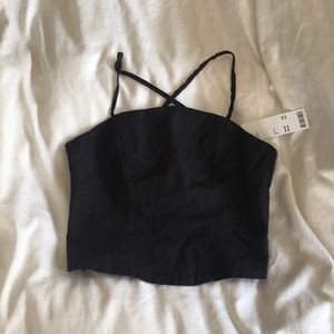 Urban Outfitters Black Crop Top